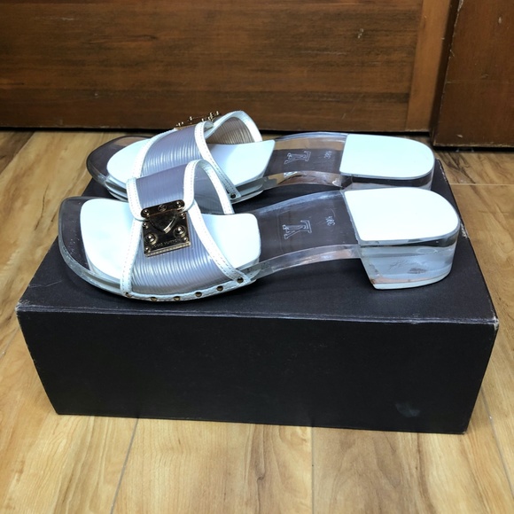 Used White/Transparent Louis Vuitton Sandals - Picture 2 of 6